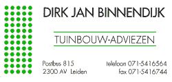 Klik hier voor de homepage van Dirk Jan Binnendijk Tuinbouwdaviezen